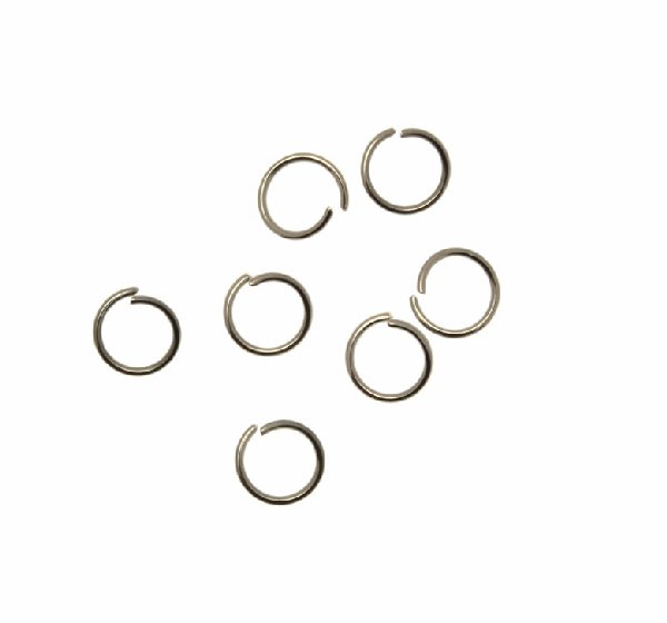 Anellino tondo apribile, 7x0.8 mm., in Acciaio