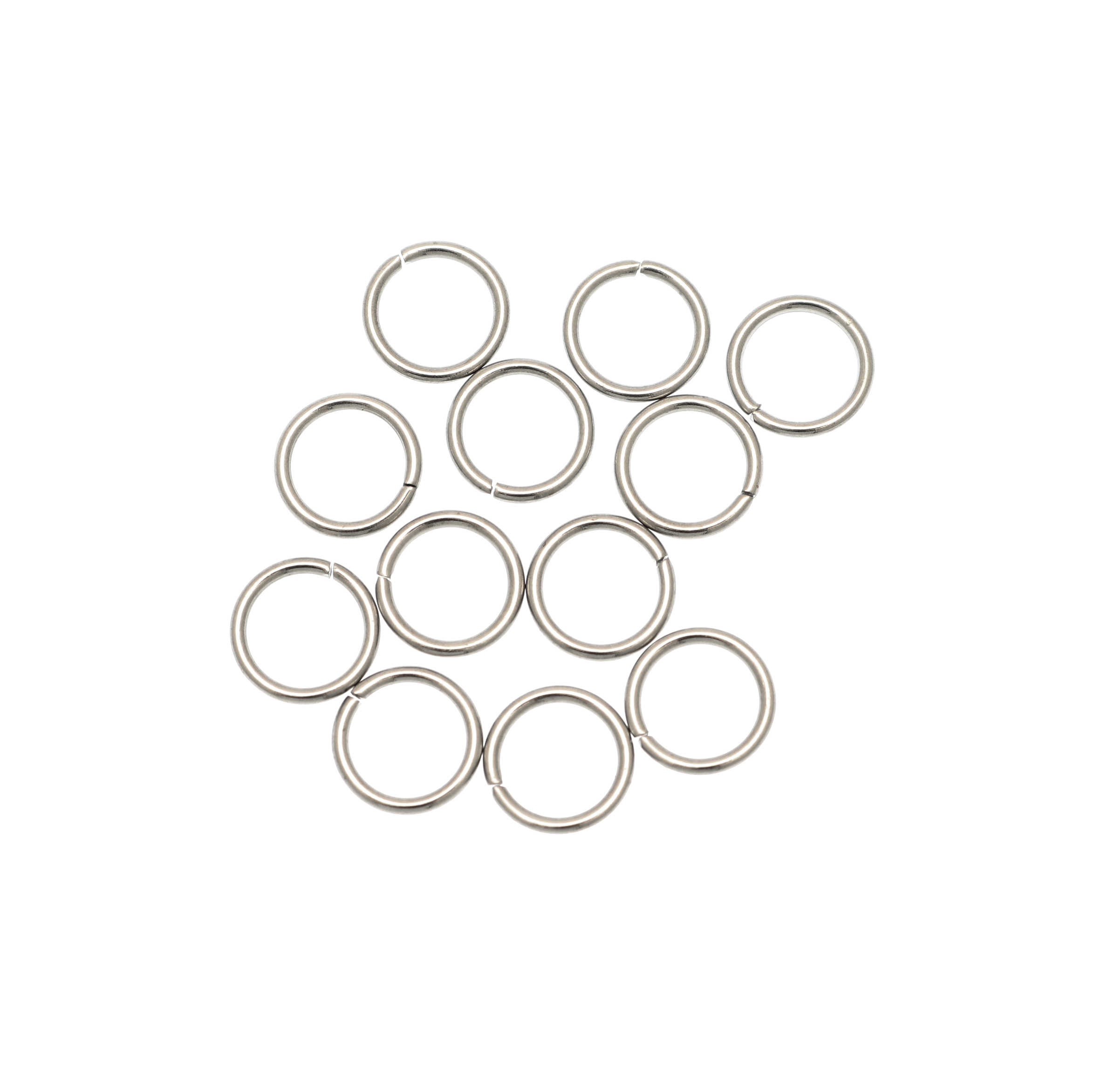 Anellino tondo apribile, 8x1 mm., in Acciaio