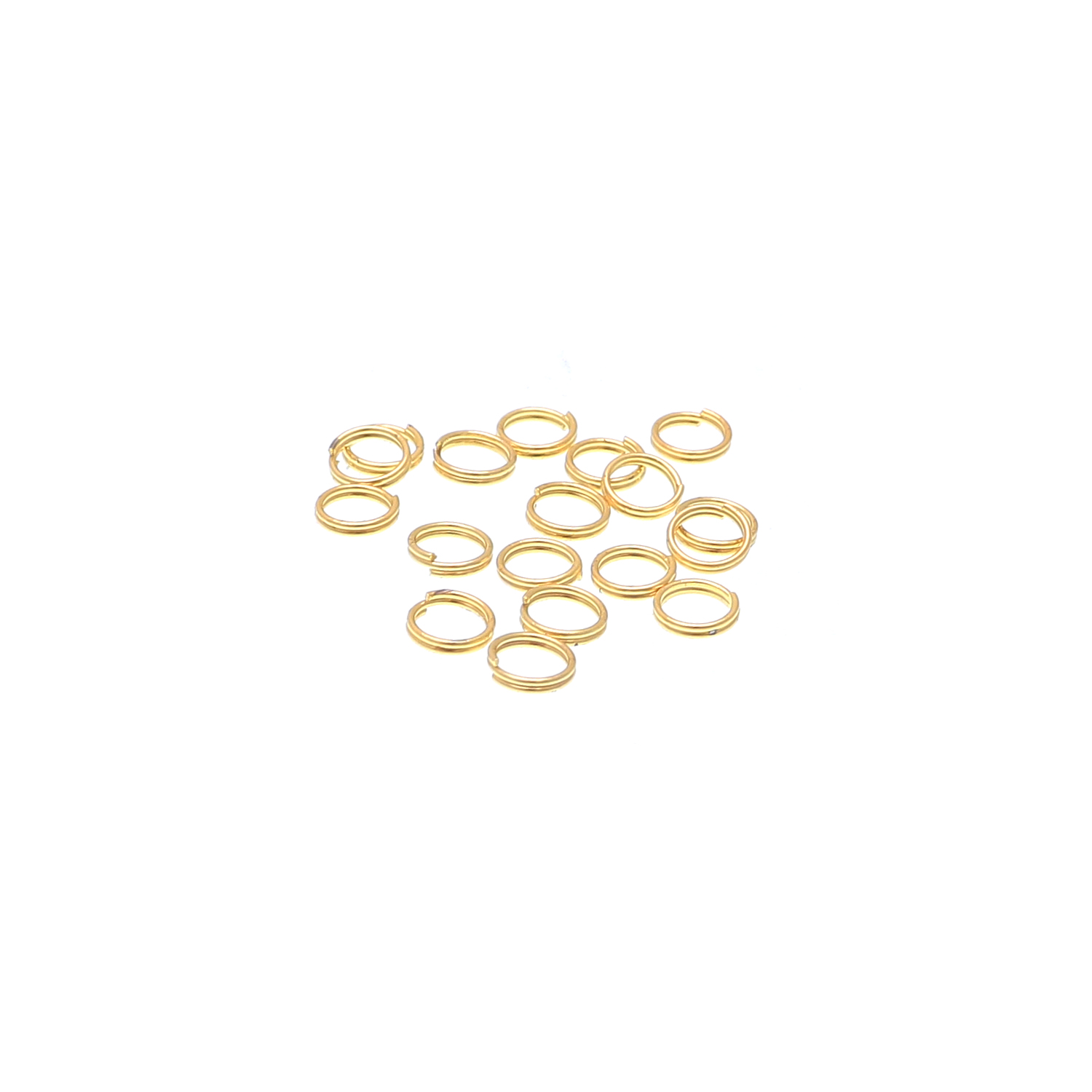 Anellino tondo chiuso brisè, 4x0,5 mm., in Acciaio