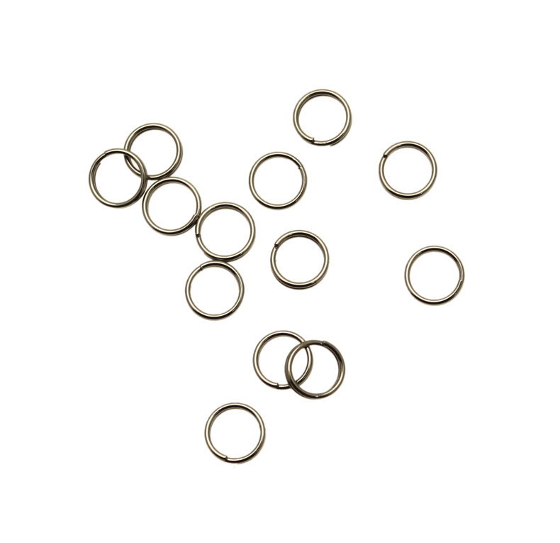 Anellino tondo chiuso brisè, 5x0,6 mm., in Acciaio