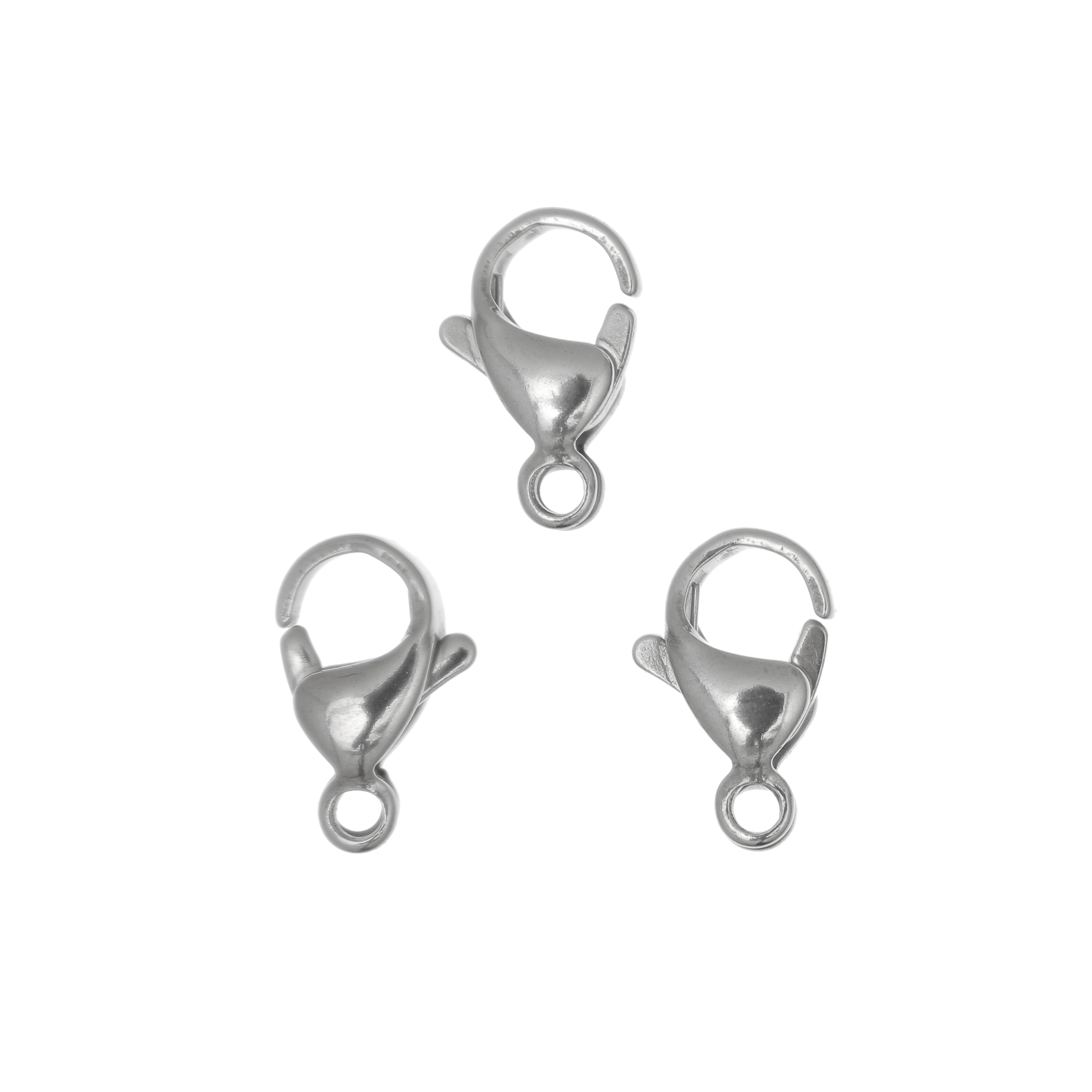 Moschettone, 13x8 mm., in Acciaio