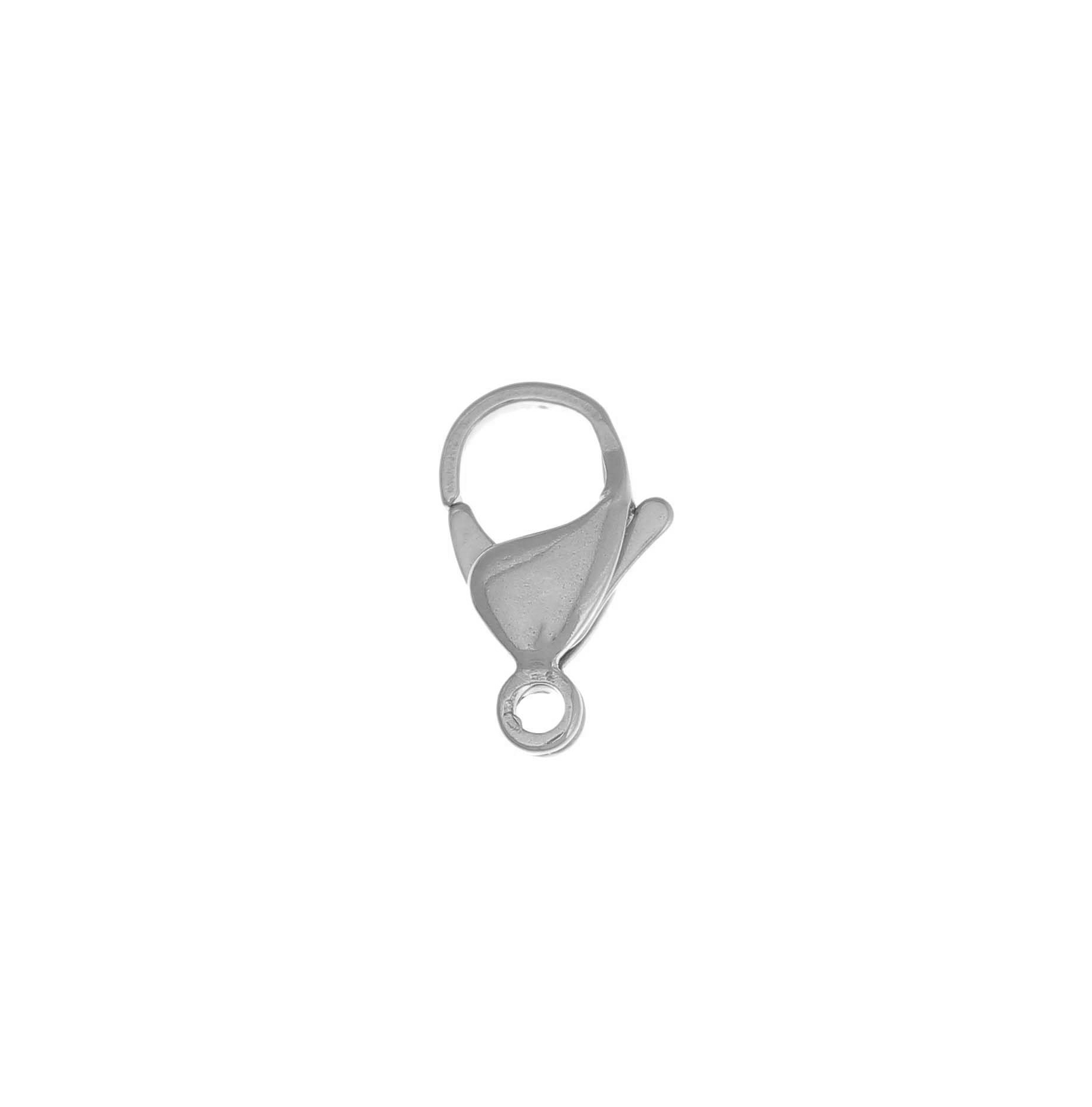 Moschettone, 19x11 mm., in Acciaio