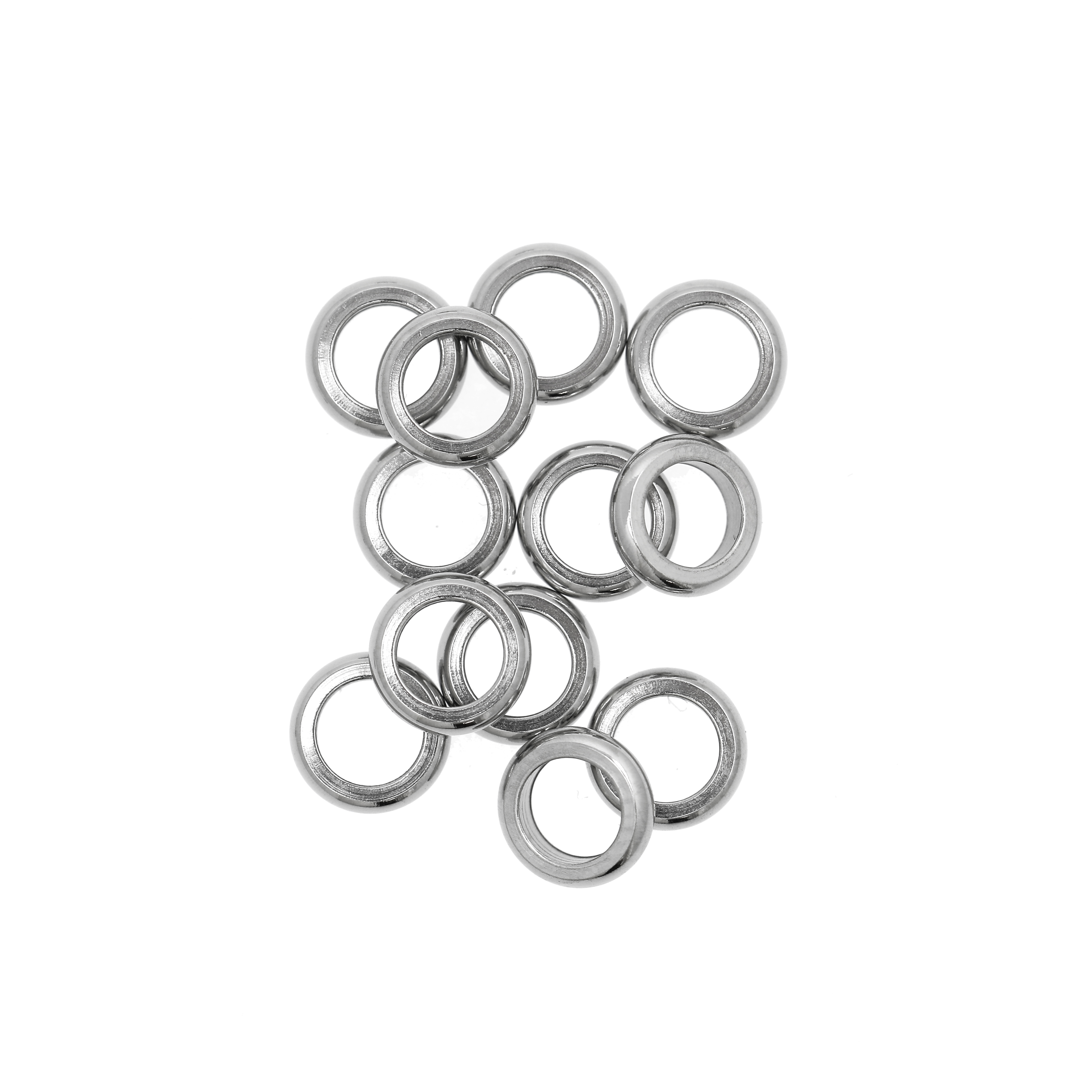 Distanziatore anello tondo liscio, 7,8x1,4 mm., in Acciaio