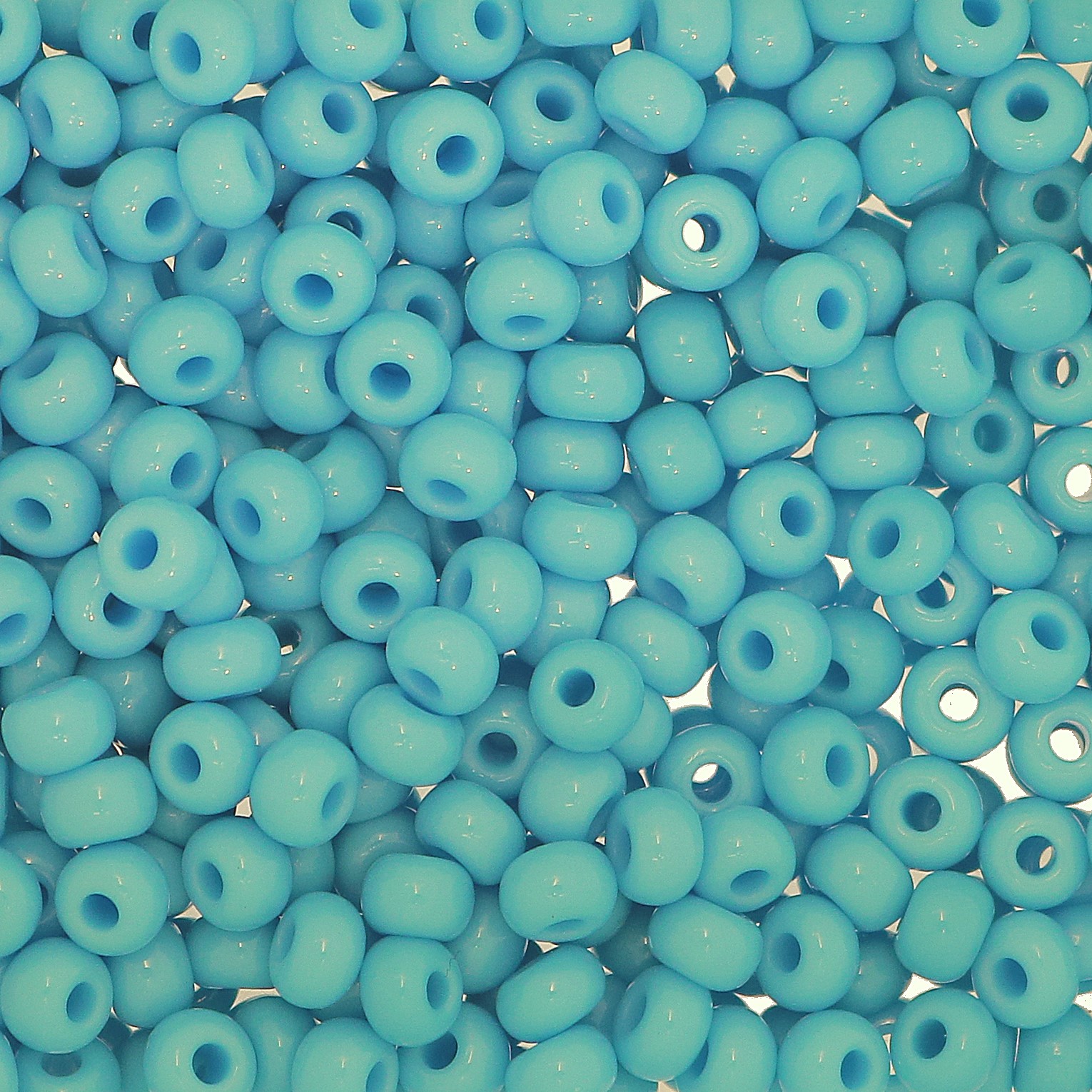 Conteria in vetro, dimensione 4,5x3mm., colore Acquamarina scuro opaco