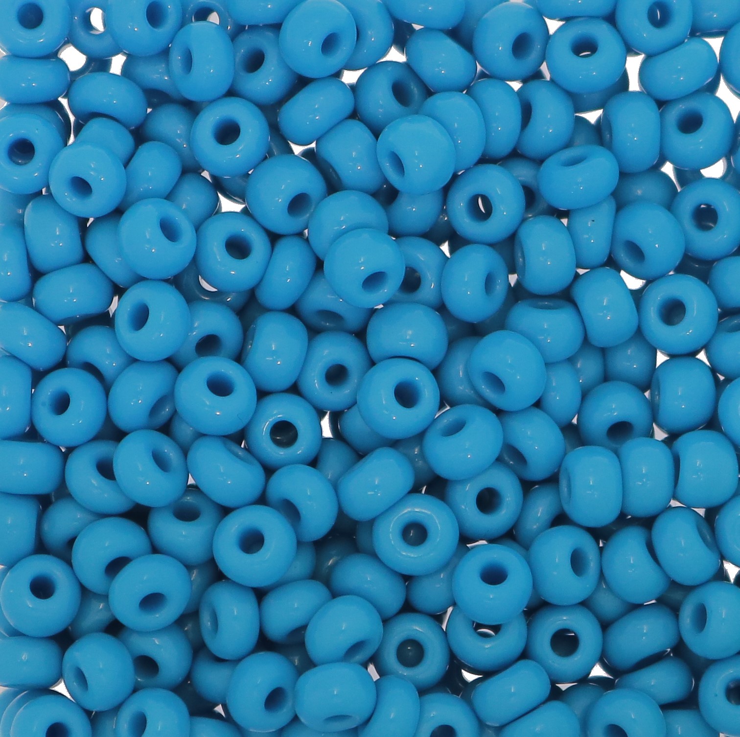Conteria in vetro, dimensione 4,5x3mm., colore Azzurro Scuro opaco