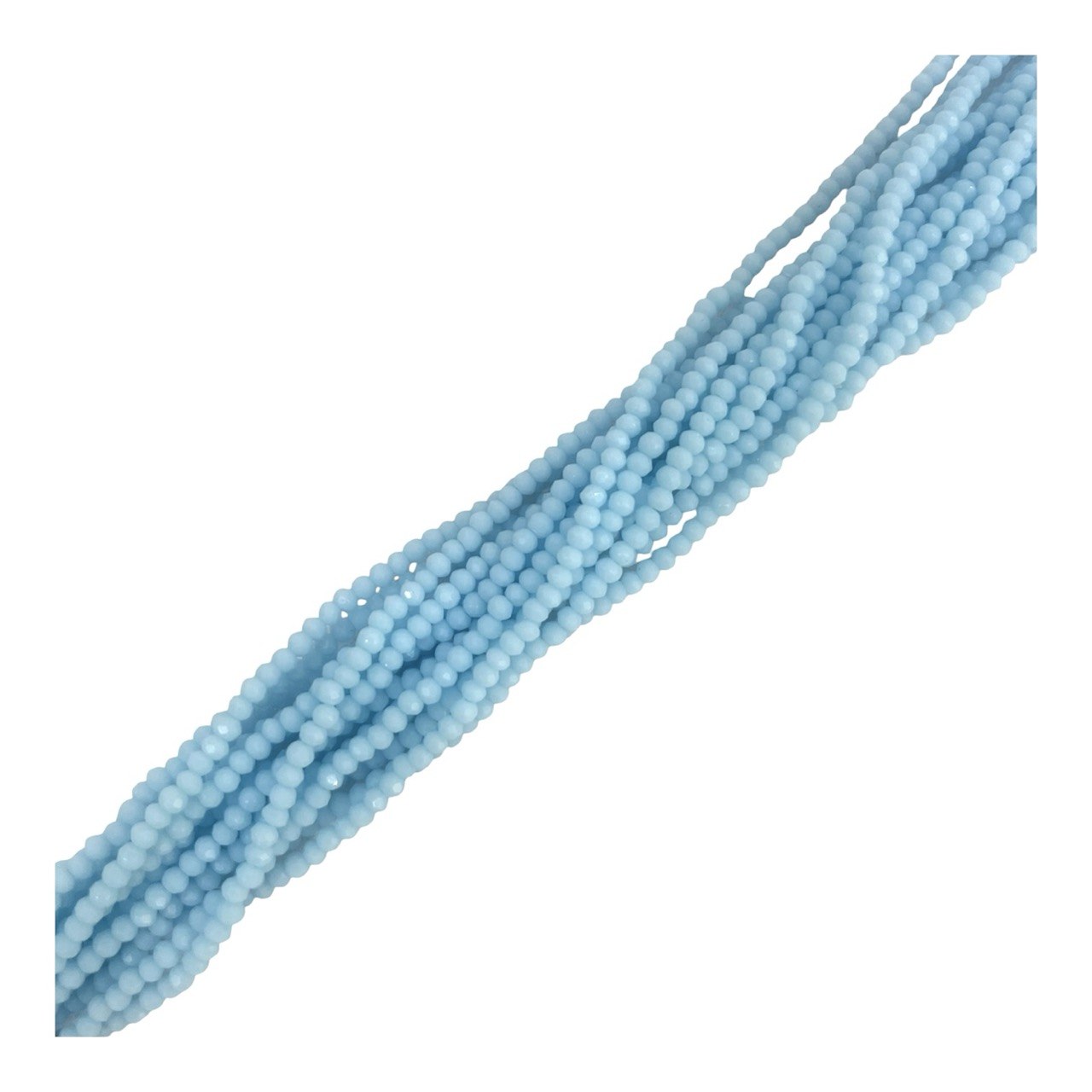 Filo di Cipollotti in Cristallo, 3x2mm., colore AZZURRO CHIARO PIENO LUCIDO