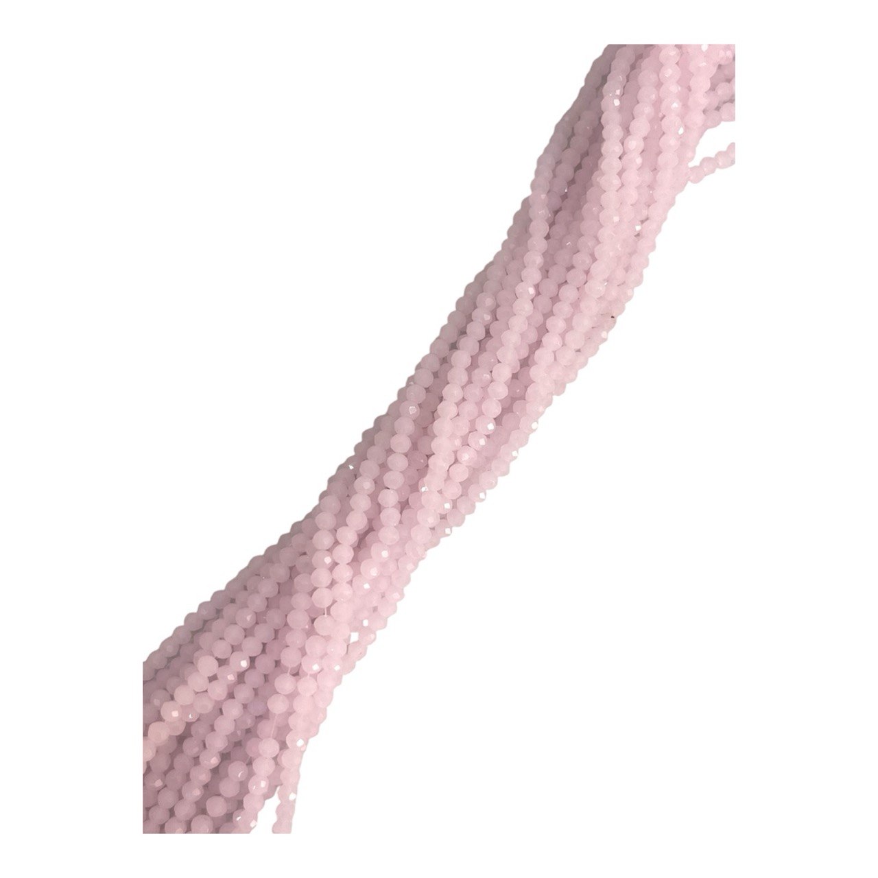 Filo di Cipollotti in Cristallo, 4x3 mm., colore ROSA OPALE