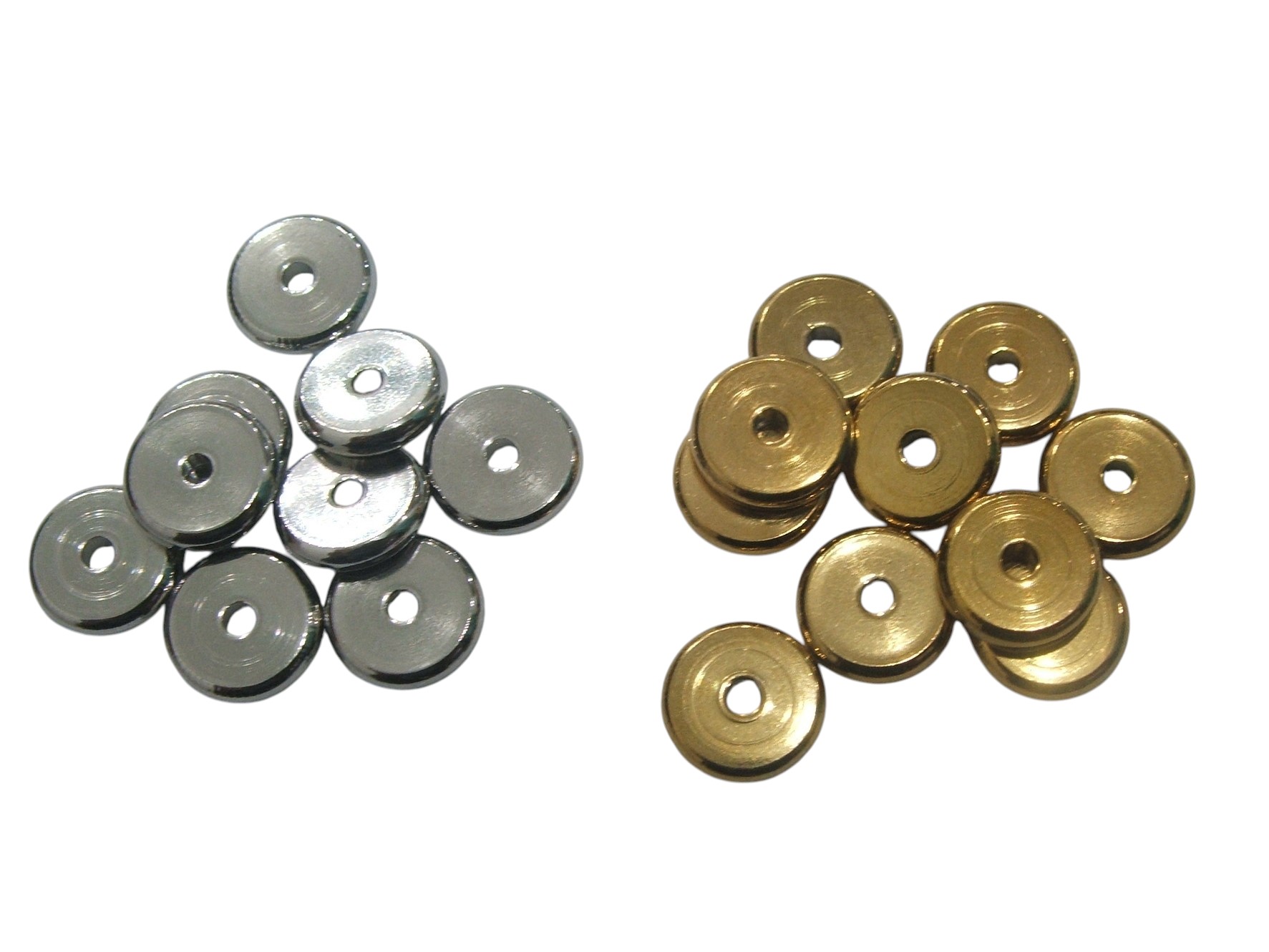 Distanziatore a forma di Rondella liscia, 10x2x1,8 mm., in Acciaio