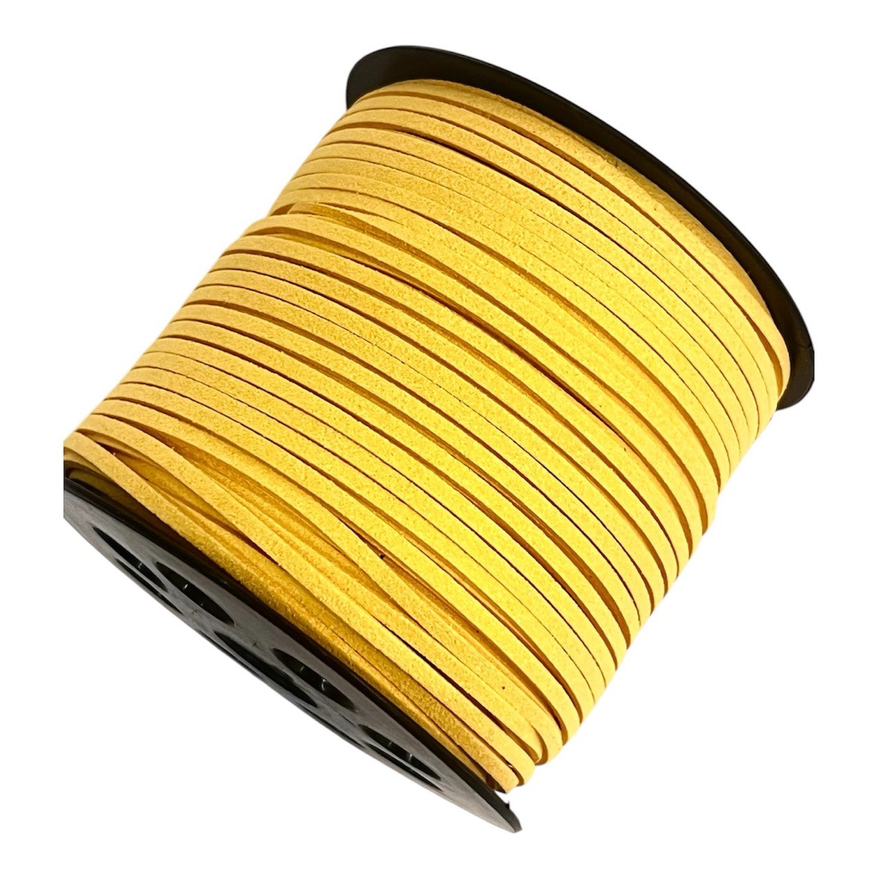 Alcantara, spessore 1,4x2,7mm, colore Giallo