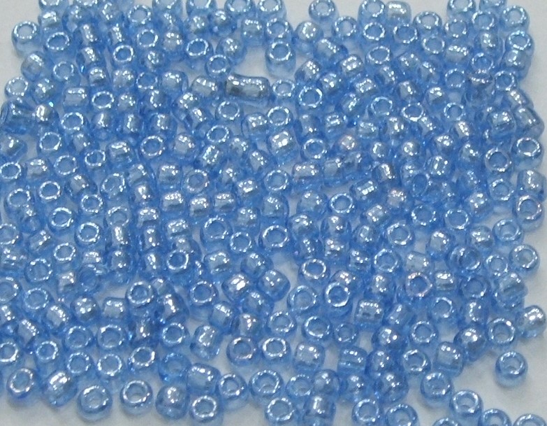Conteria in vetro, dimensione 2,5 mm., colore ZAFFIRO CHIARO PERLATO