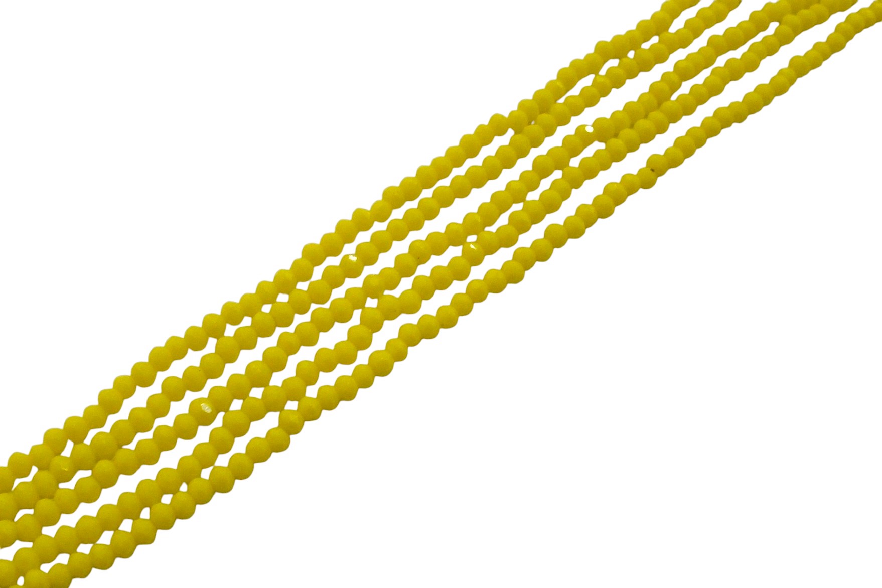 Filo di Cipollotti in Cristallo, 3x2mm circa, colore GIALLO PIENO LUCIDO