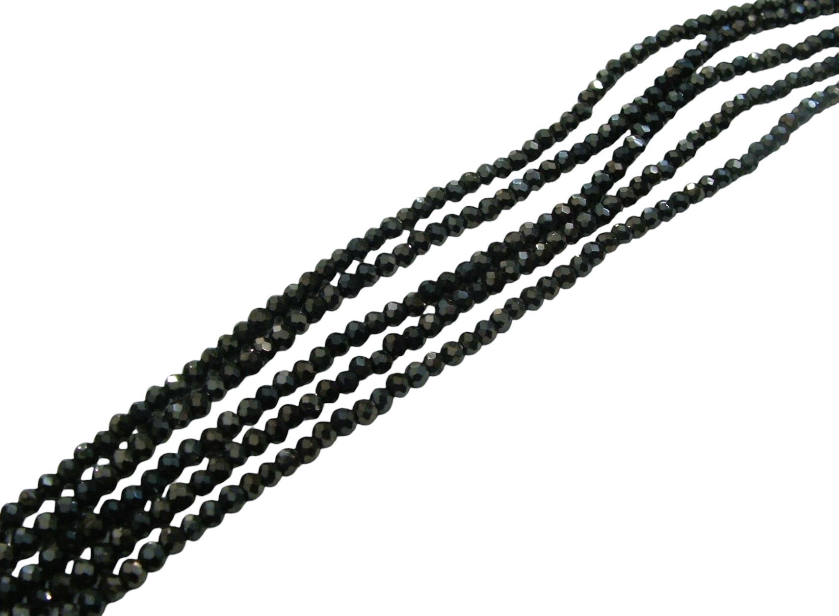 Filo di Cipollotti in Cristallo, 3x2mm., colore ANTRACITE LUCIDO METAL