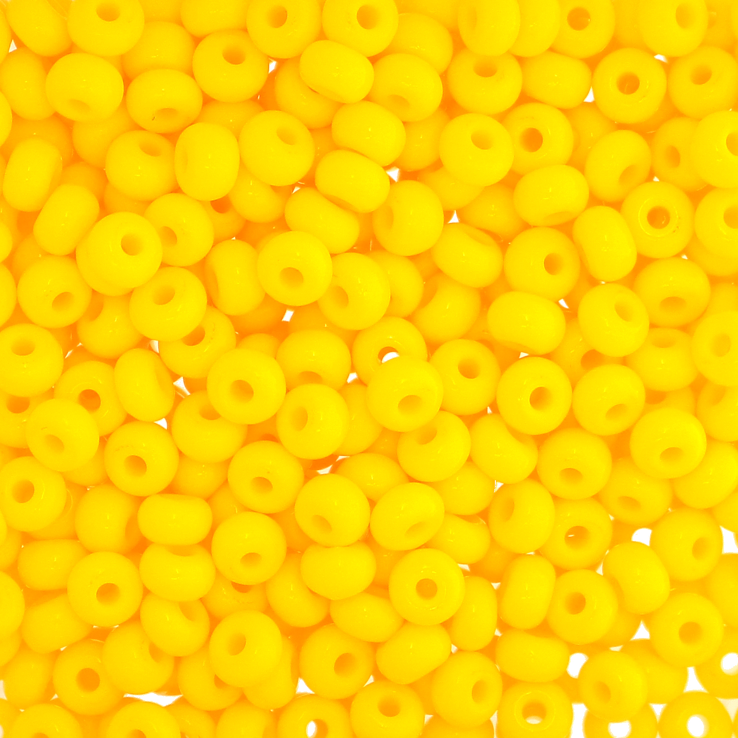 Conteria in vetro, 6x4mm, colore GIALLO OPACO