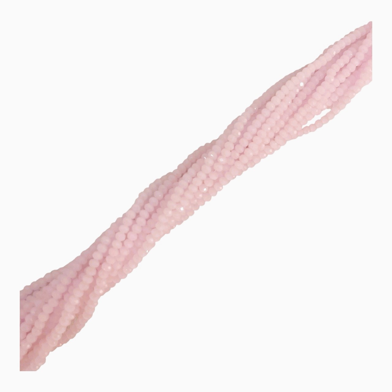 Filo di Cipollotti in Cristallo, 4x3 mm., colore ROSA BABY OPALE